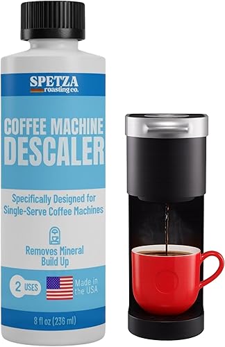Descalcificador de cafetera de una sola porción, descalcificador de máquina de café expreso, solución de descalcificación 8oz 2 usos