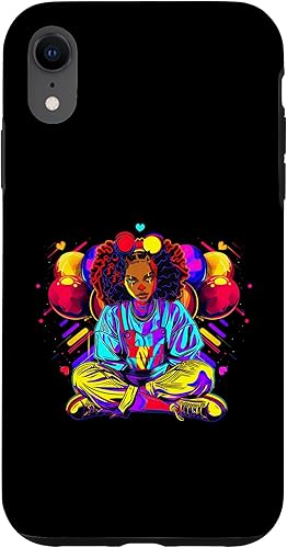 Miniatura 9 de iPhone 7 Plus/8 Plus Streetwear synthwave 80s 90s black pride girl clown hip teen Case