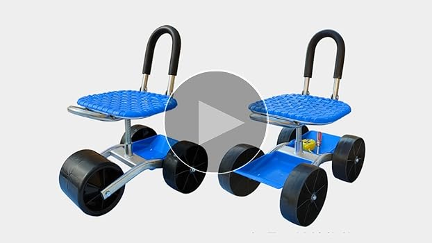 園芸用車輪付き器具 大きなホイール Amazon.co.jp: 農作業 椅子 草取り 園芸カート 草むしり椅子