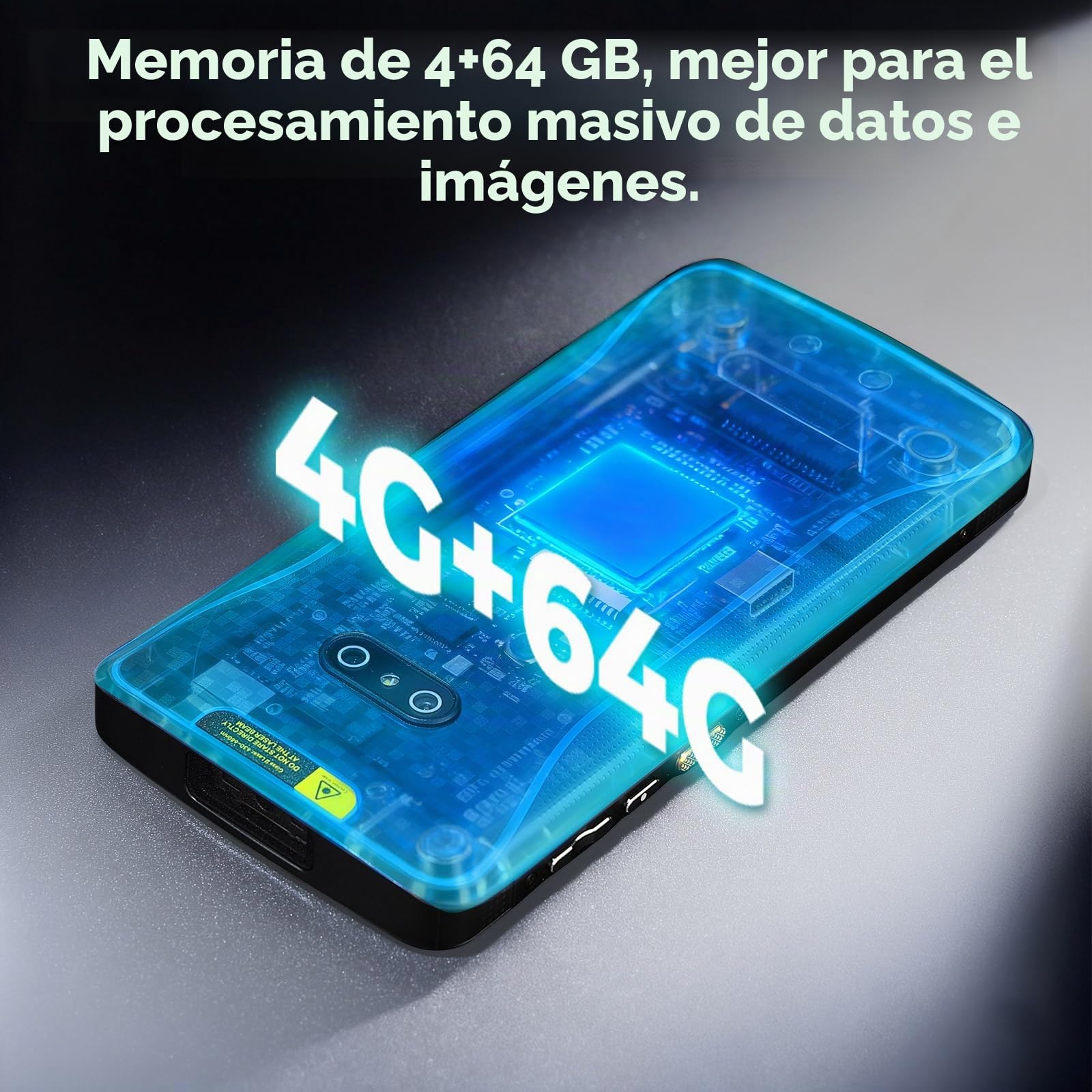 MUNBYN Escáner de código de Barras Android 14, PDA escáner 2D 1D QR, Pantalla Grande de 5.7 Pulgadas, 4+64G, IP67, Wi-Fi de Doble Banda, 4G, BT, Recolector de Datos para almacén