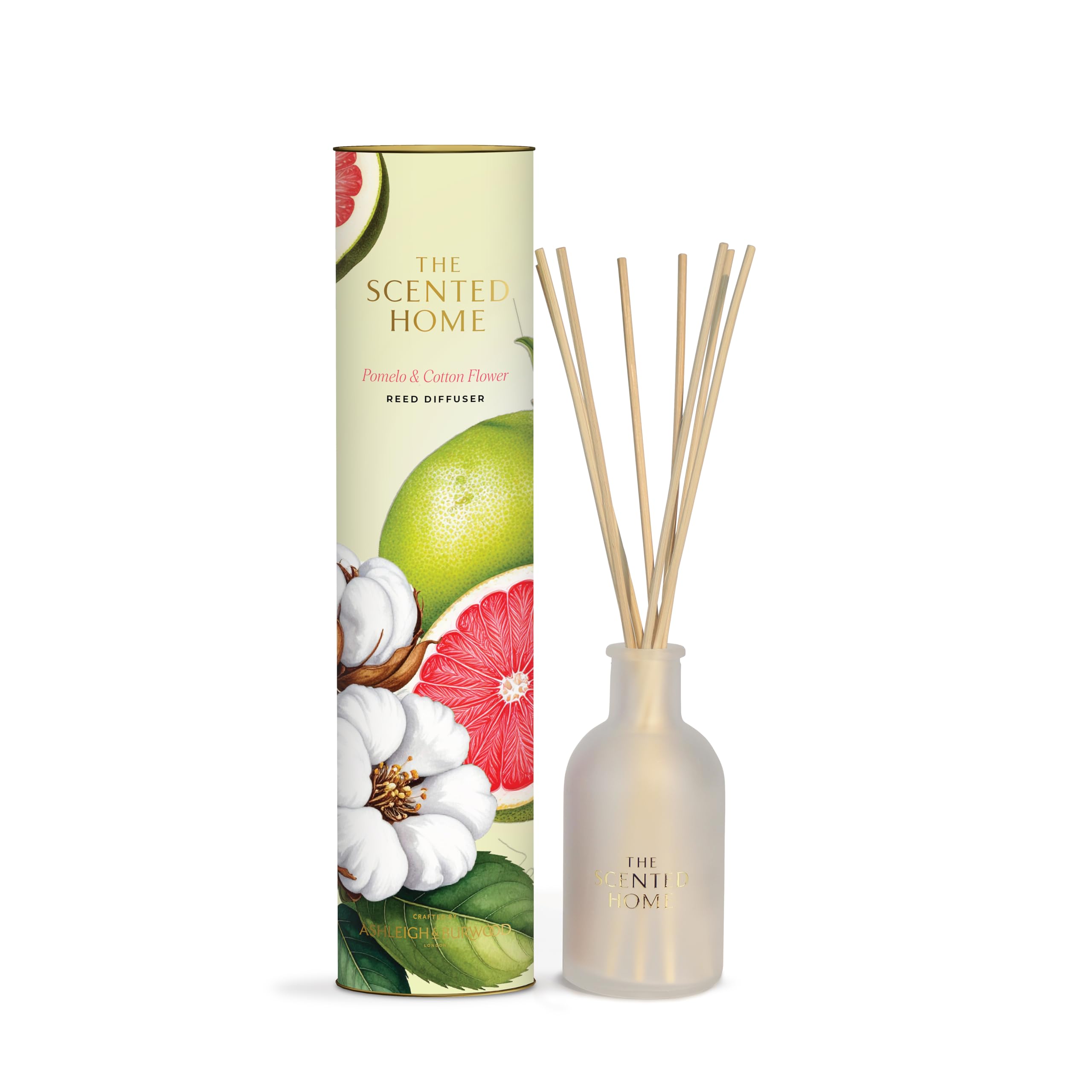 Ashleigh & Burwood Reed Diffuser Air Freshener for Home | Pomelo & Cotton Flower Fragrance Oil Diffuser | Lasts up to 3 Months | 150ml