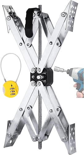 Estabilizador de RV en forma de X XL (permite ajustar el taladro) con bloqueo de doble eje para vehículos recreativos, remolque de viaje o caravana