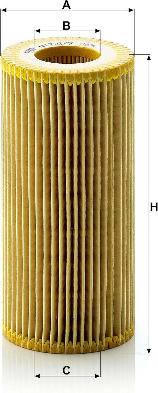 Mann Filter HU 721/3 x Cartridge Oil Filter Replacement Compatible With Mercedes-Benz Maybach S680