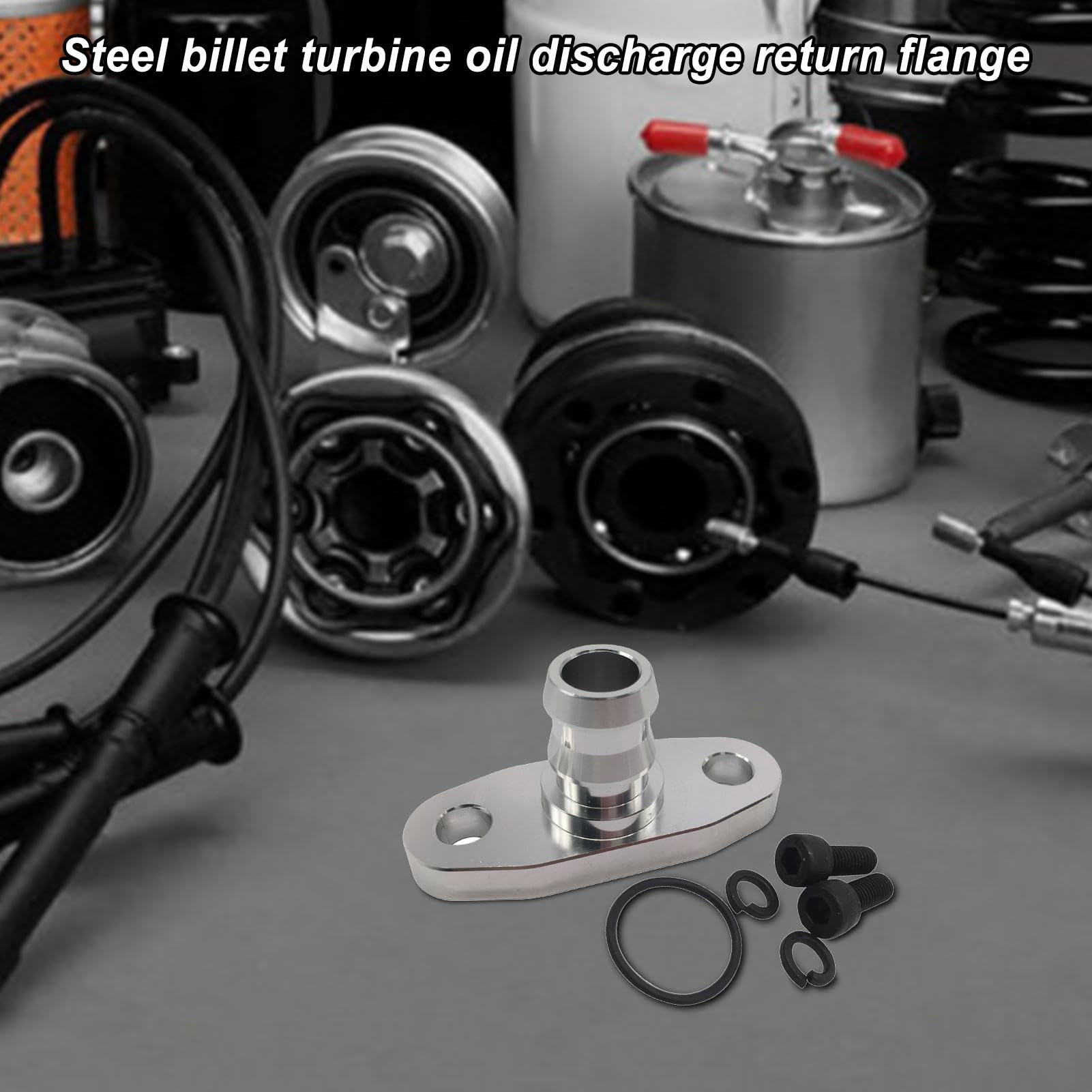 Flangia Ritorno Olio Turbo In Alluminio 10AN - Per Garrett/HKS GT2560, GT2860, GT3071 E Altri - Foto 10