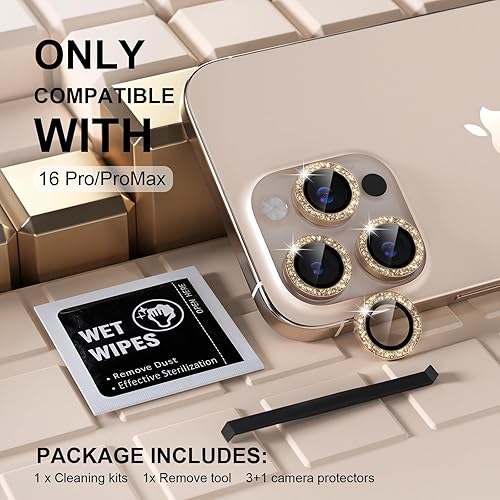 Miniatura 76 de Misea [3+1] Protector de lente de cámara para iPhone 14 Pro/iPhone 14 Pro Max, protector de pantalla de vidrio templado 9H, protector de pantalla