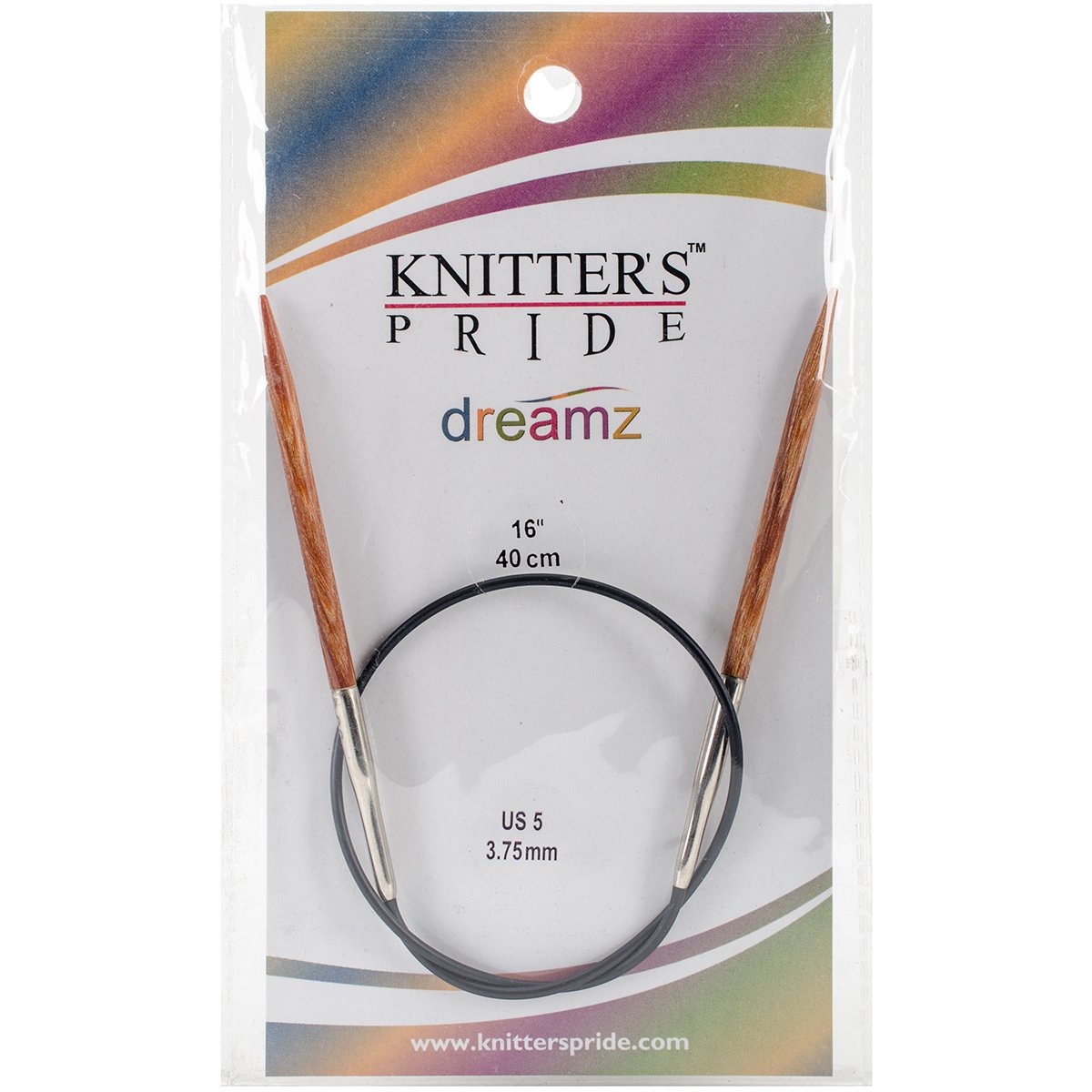 Knitter's Pride Multicolour Dreamz Fixed Circular Needles 16-Inch Size 5/3.75 Mm, Acrylic, 8.89X18.41x0.63 Cm
