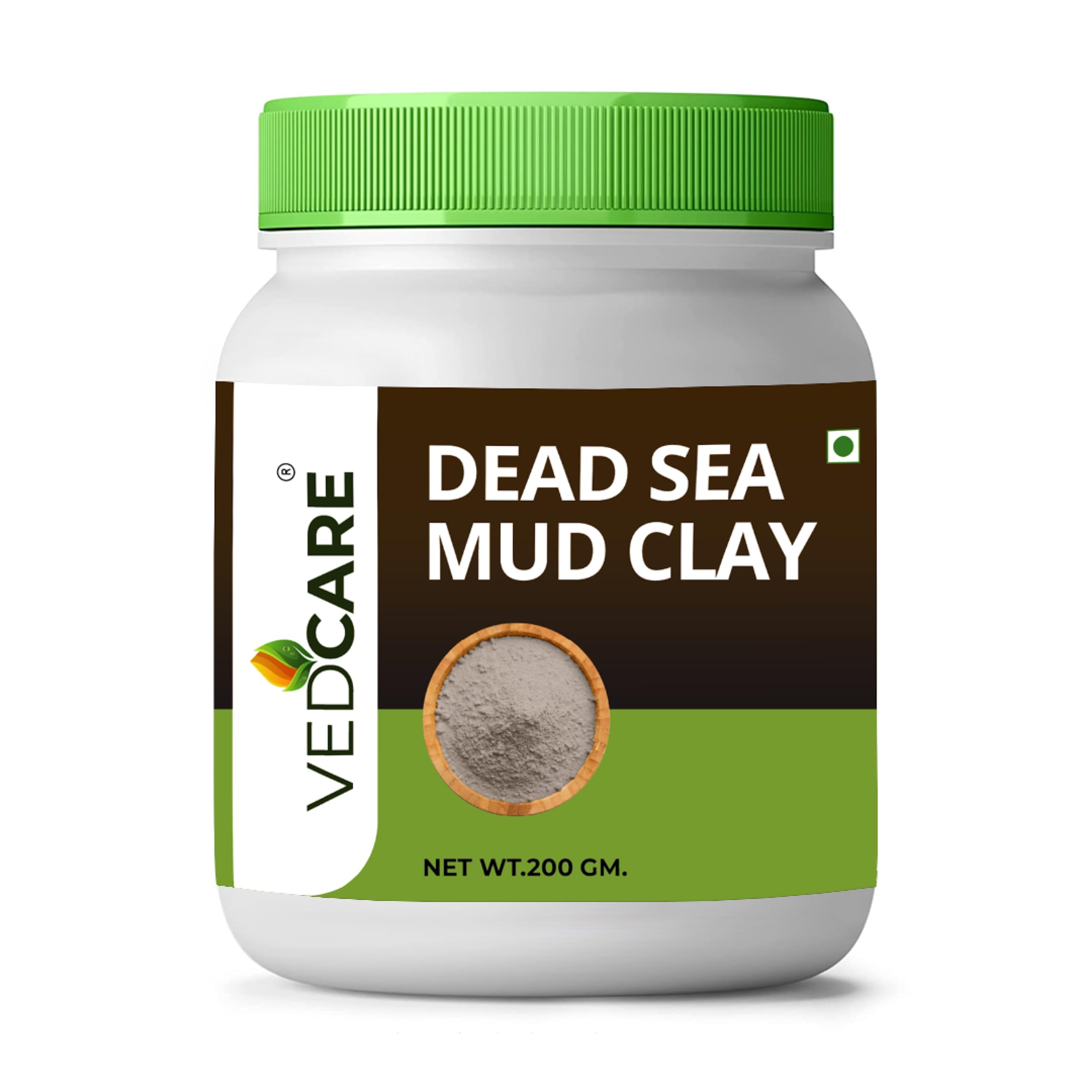 Natural Dead Sea Mud Clay for Face Pack, Body & Hair, 200gm