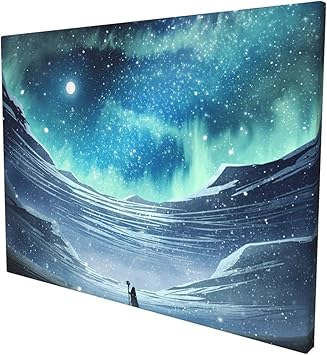 Amazon Co Jp Braksent アートパネル インテリア絵画 油絵 ファンタジー デジタル アート 風景 ポスター イラスト キャンバスアート 壁飾り 壁掛け おしゃれ 寝室 装飾画 風景画 Hd写真 モダン的な部屋飾り 新築お祝いに最適 30x40cm ホーム キッチン