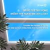 LED Blue Sky Light Ceiling Lamp, Smart Blue Sky Light, Natural Light Skylight, Simulate Daylight Rhythms, Adjustable Color Temperature, for Basement, Living Room and Hallway,300 * 600 * 80mm