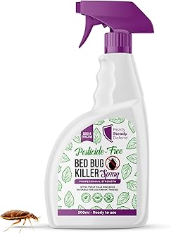 Bed Bug Killer Spray 500ml: Non-Toxic, Plant-Based Formula for Effective Pest Control, Safe on Mattresses & Upholstery