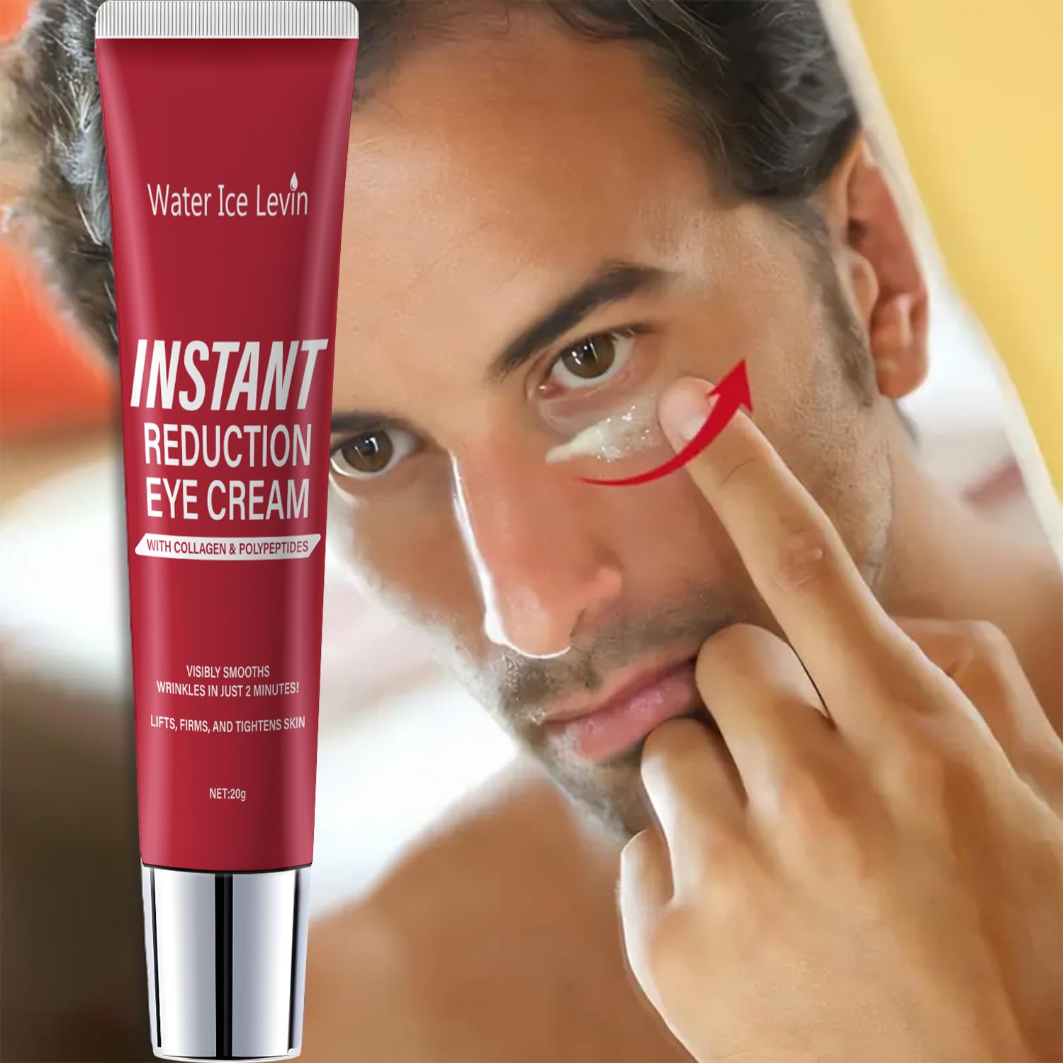 Water Ice Levin 3PCS Instant Eye & Face Lift Cream: Rapid Under Eye Bags,Wrinkles, Dark Circles, Puffiness Remover for Women and Men in 60 Seconds - Temporary Firming & Tightening Treatment - Image 3