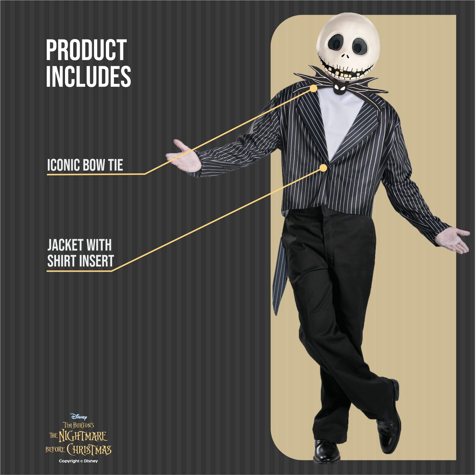 white christmas dresses Disney The Nightmare Before Christmas Jack Skellington Black Men's Tie