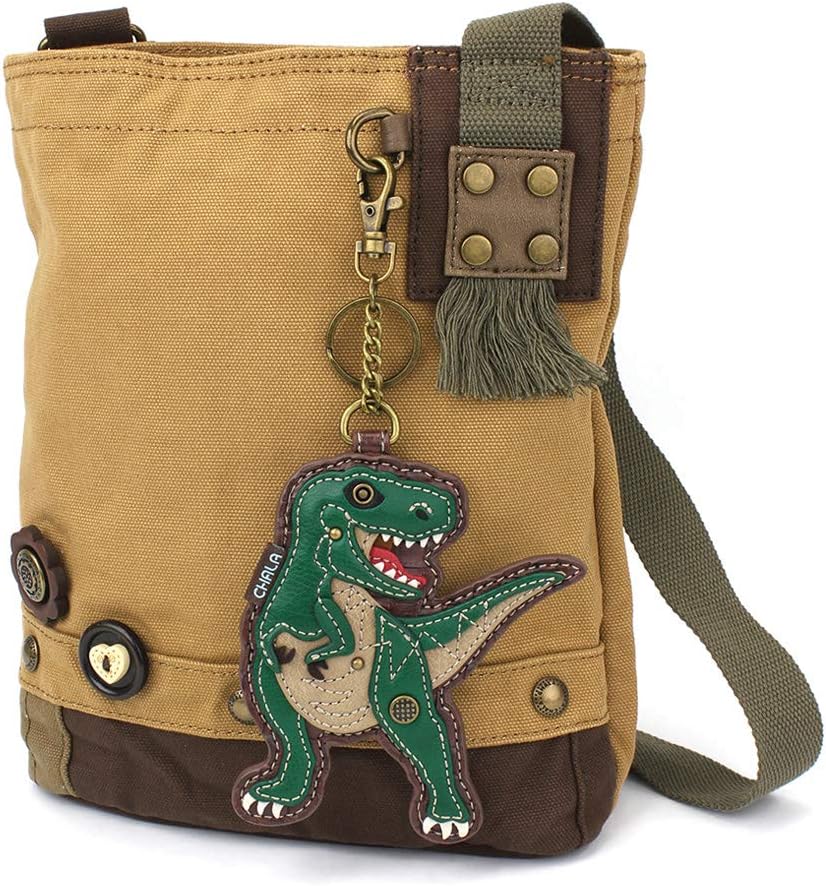 Chala Patch Cross-Body Women Handbag Canvas Messenger Bag