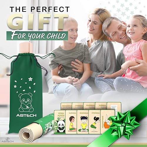 Miniatura 7 de Juego de esterillas de yoga para niños y niñas, muñeca, unicornio, sirena, panda, dinosaurio y bajo el agua, sin productos químicos, no tóxico,