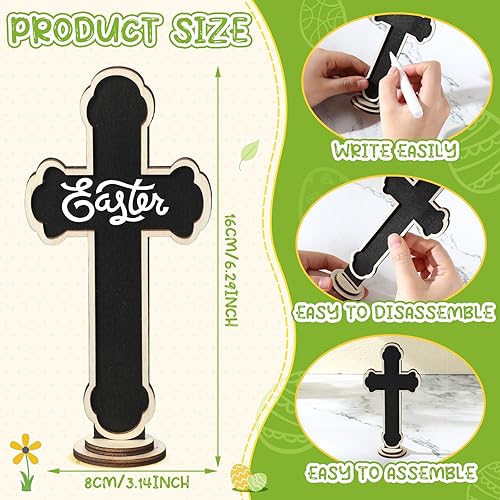 Miniatura 2 de Qilery Mini pizarra acrílica con forma de ataúd con base para Halloween, bodas, fiestas, mensajes, bufé, panadería y venta al por menor, número de