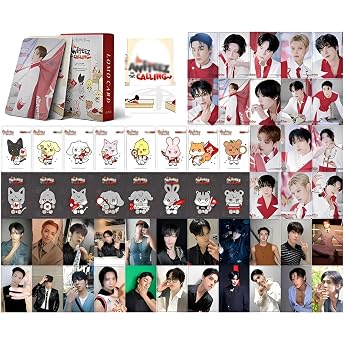 Kpop Lomo Cards 55 Pieces - Album Photocards Set - Merch Photo Cards Gift for Fans