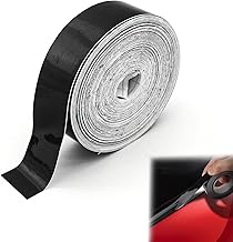 Juttzzei Bande Autocollante Voiture, 20mm x 10 M Bande Décorative de Voiture, Prime Vinly Bandes Décoratives Autocollantes pour Voiture, Moto, Bateau et Modélisme ou Bricolage(Noir)