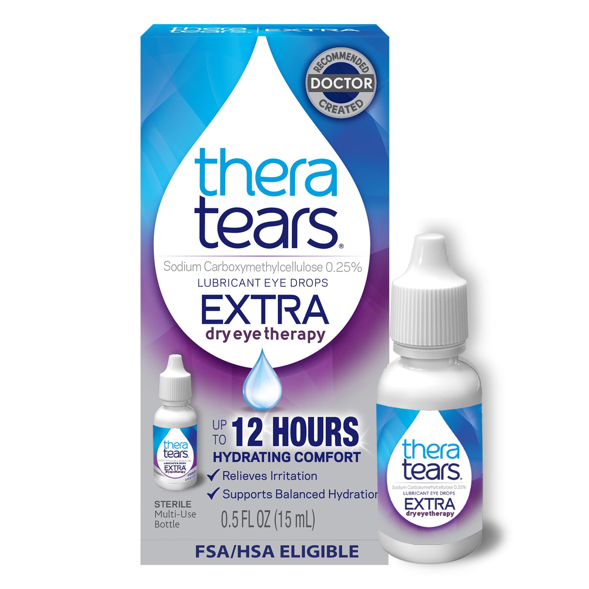 TheraTears Extra Dry Eye Drops, Lubricating, 0.5 Fl Oz