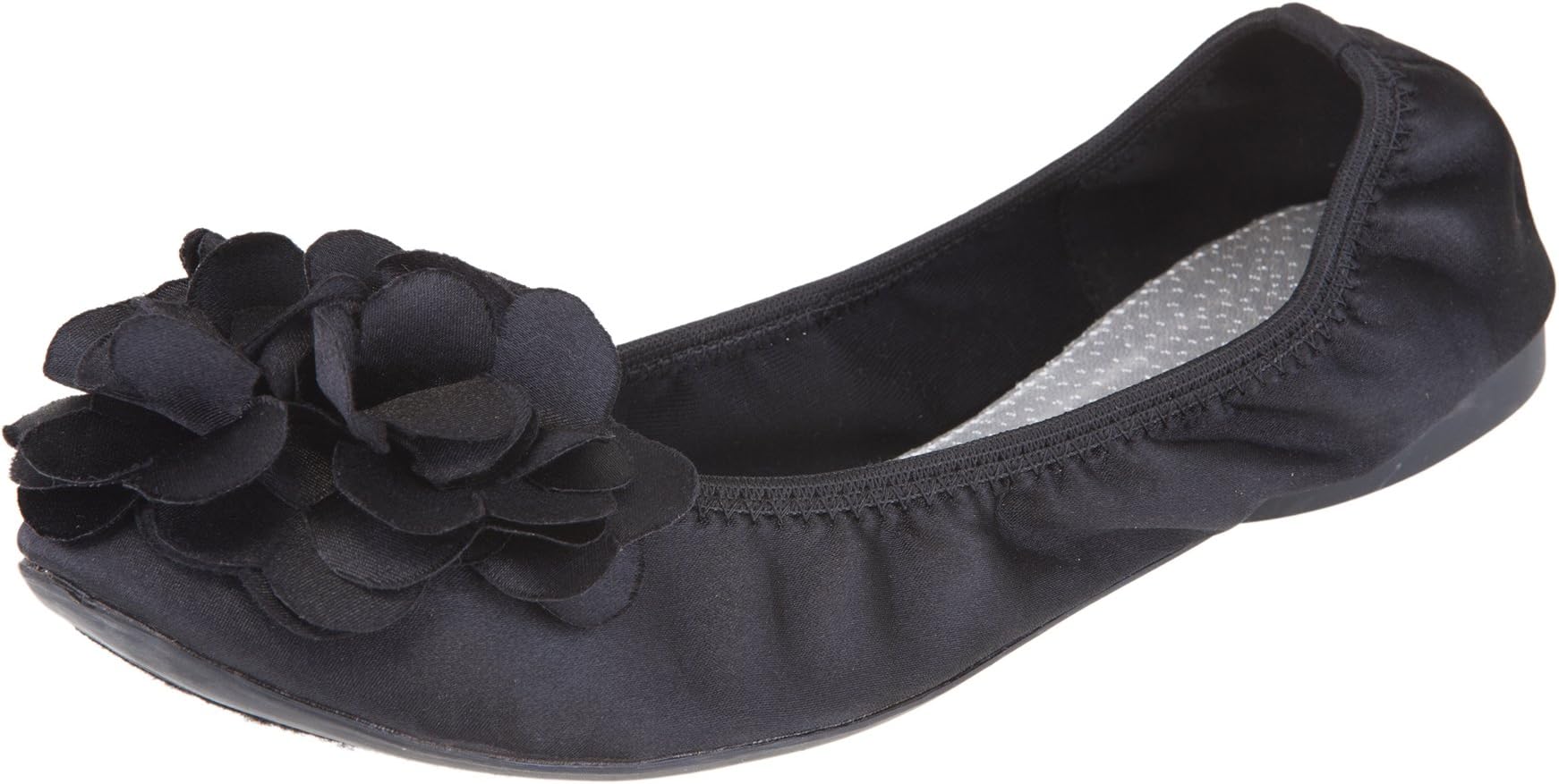 Outlandish Shoes Women's Poppy Ballet Flat (7 B(M) US, Black)