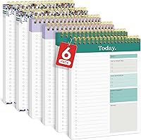 Vista 38 de Bloc de lista de tareas - Cuaderno de lista de tareas para el trabajo con 52 hojas, planificador diario sin fecha, perfecto para tareas diarias