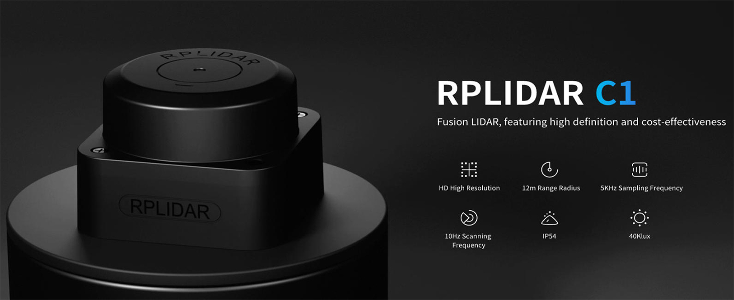 Amazon.com: WayPonDEV RPLIDAR C1 360 Degree 2D Lidar Sensor | 12