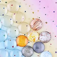 Vista 6 de HAUTOCO 27 piezas de cabujones de cristal transparente de 1.378 in, azulejos de cabujón de cúpula de vidrio de 1 3/8 pulgadas, redondos