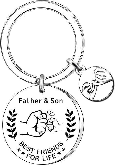 AMZQ Dad Gifts from Son Dad Birthday Gifts Keyring Christmas Father's Day Gifts