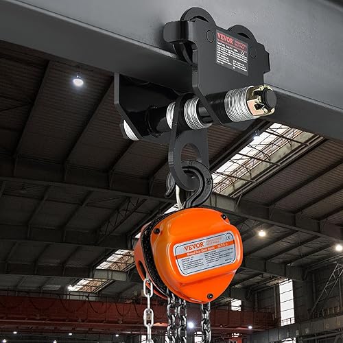 Miniatura 8 de VEVOR 2T-F Manual 4400 lbs2 toneladas de capacidad de carga, carro de empuje con ruedas dobles, ancho de brida ajustable de 2.5 a 7 pulgadas,