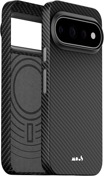 Mous Case for Google Pixel 11 Pro XL - Super Thin - MagSafe & Pixelsnap Compatible, Aramid Fibre Cover Black
