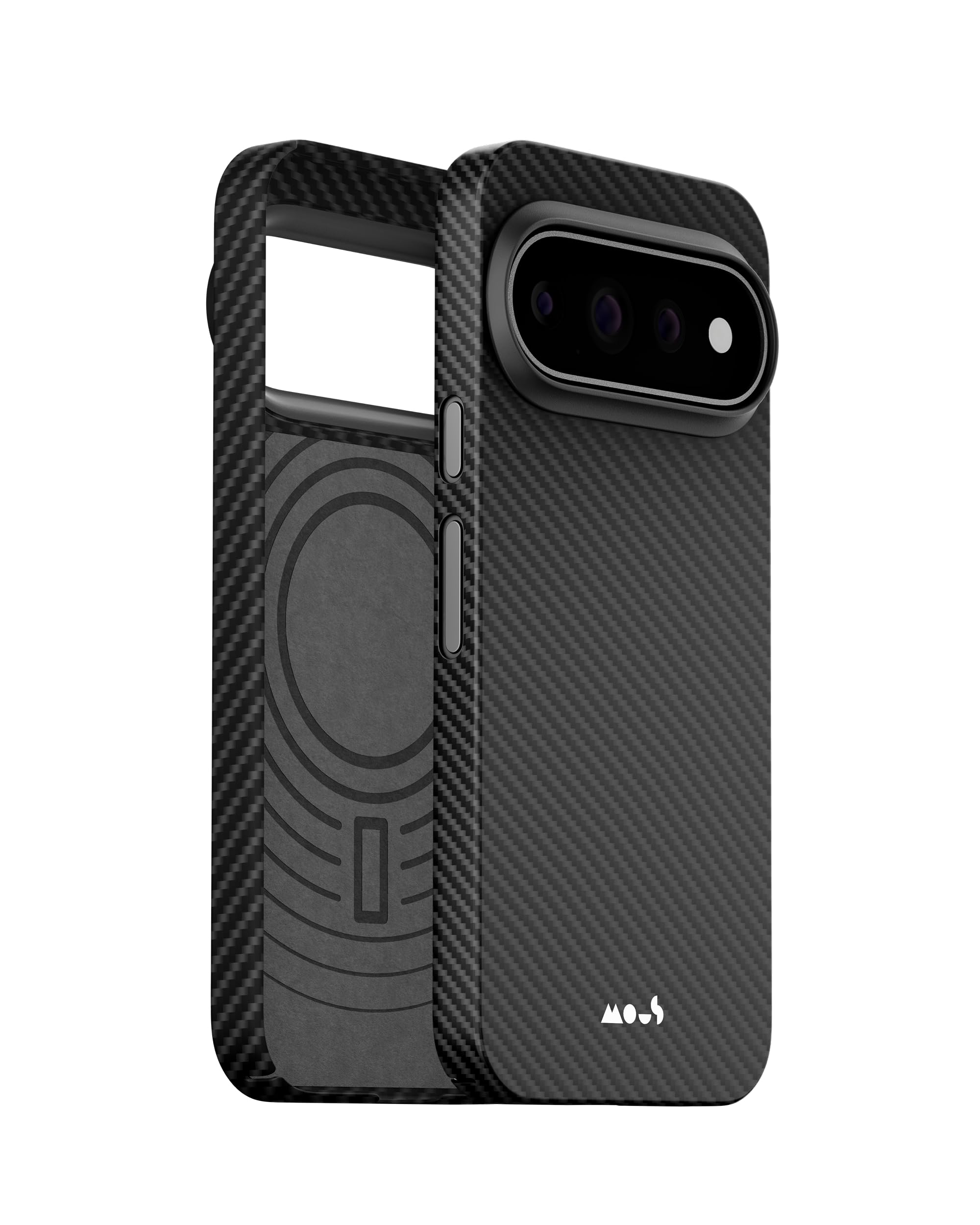 Mous Coque pour Pixel 11 - Ultra Fine - Compatible avec MagSafe et Pixelsnap, Coque Ariamid Fibre