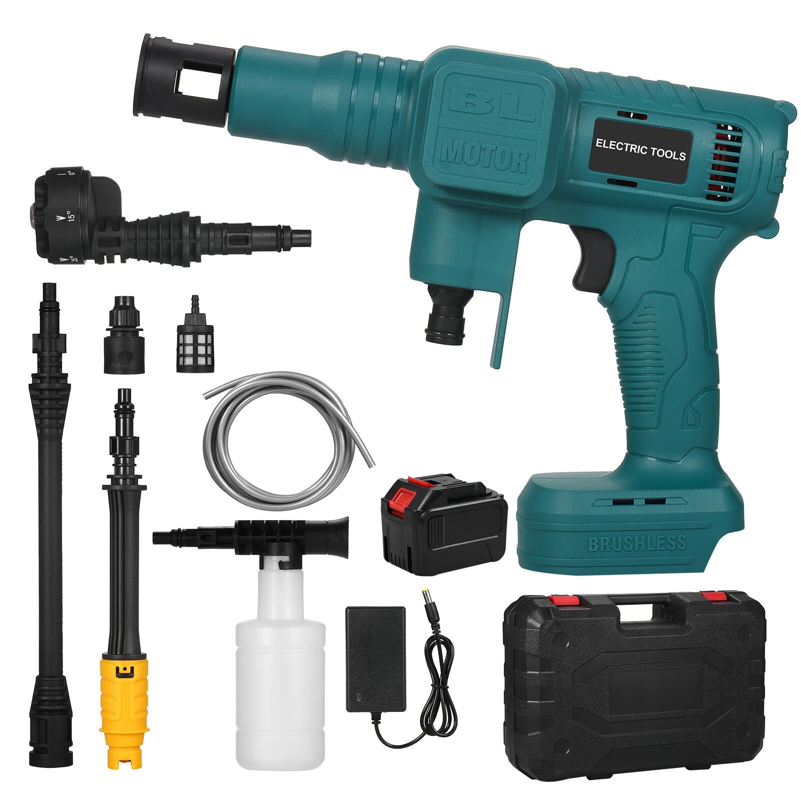 新品 Weytoll高圧洗浄機コードレス充電式6000mahバッテリー付き6-i Amazon | Weytoll 高圧洗浄機 コードレス 充電式 6000mah