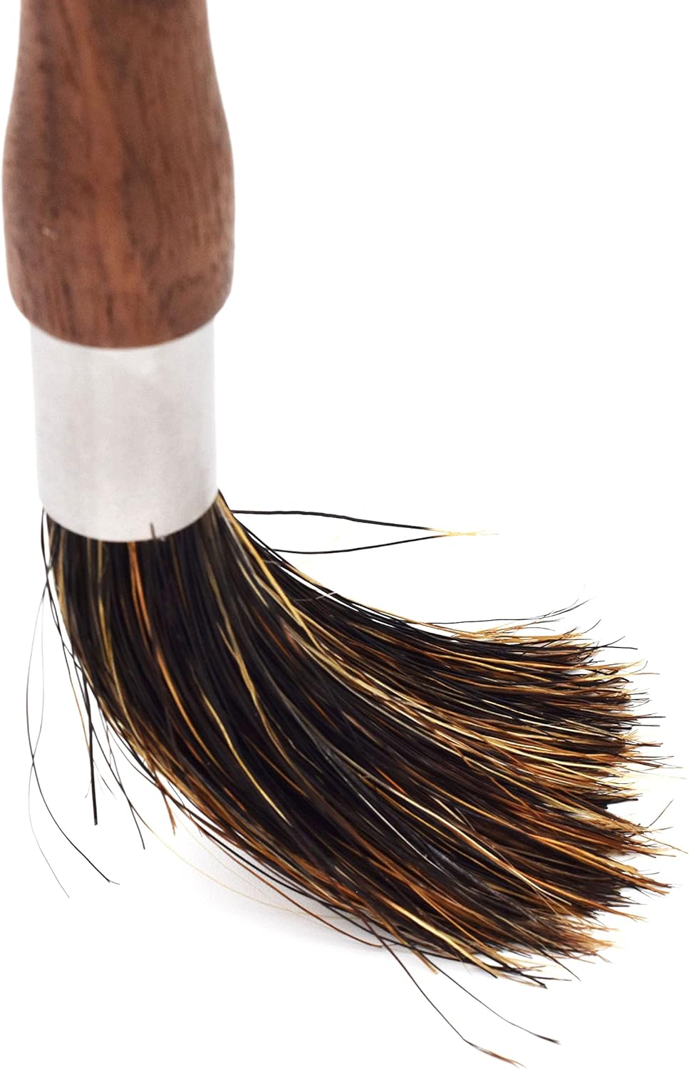 SATOMO Coffee Grinder Brush, Natural Pig Bristle Espresso Maker Brush, Wood Handle Dusting Espresso Brush，Natural Bristles Wood Dusting Espresso Brush: Home & Kitchen
