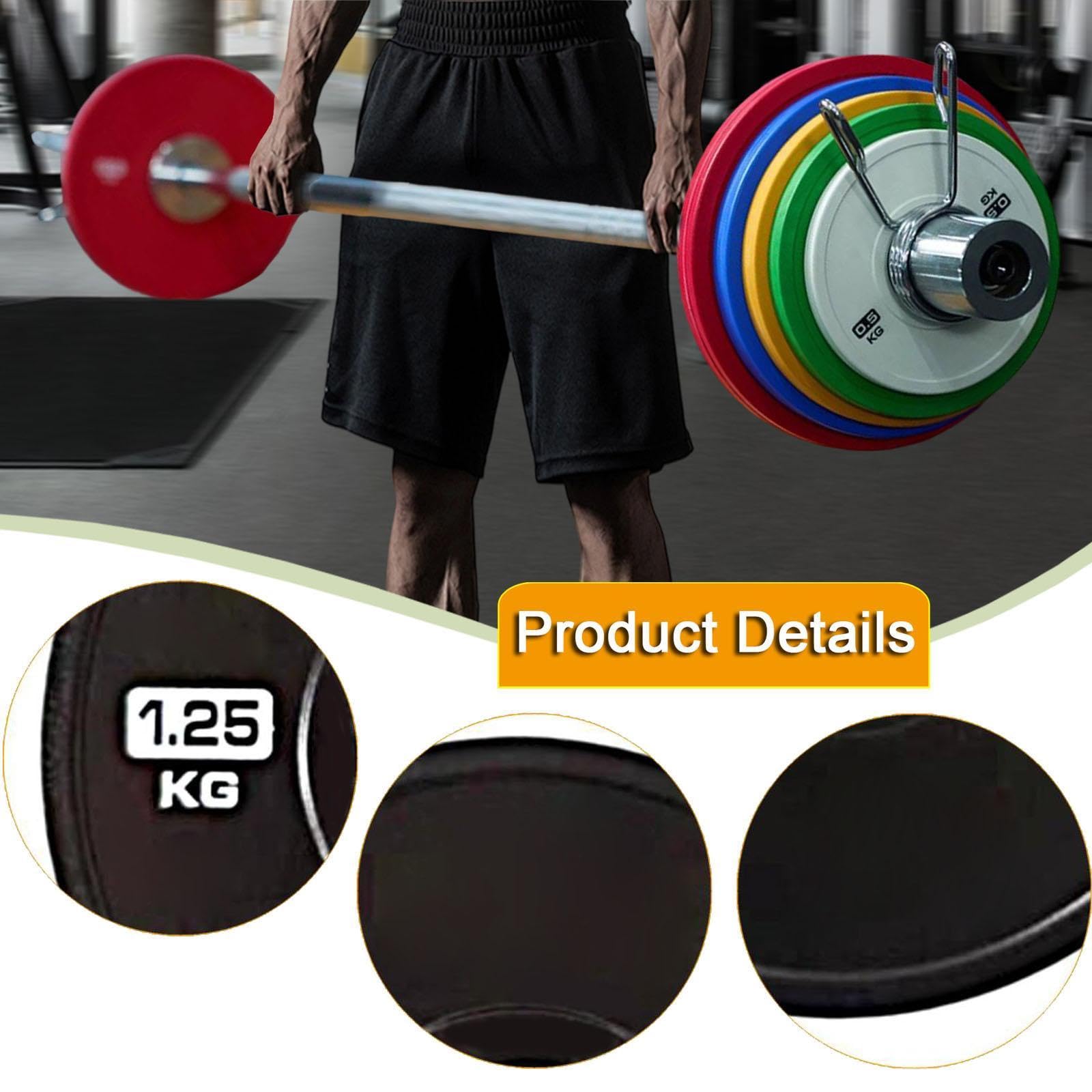 Disco Peso Placa Barra Entrenamiento Fuerza Fabricado con Acero Y Goma Antideslizante Diseño Especial para Agarre Seguro Compatible con Barras Estánda
