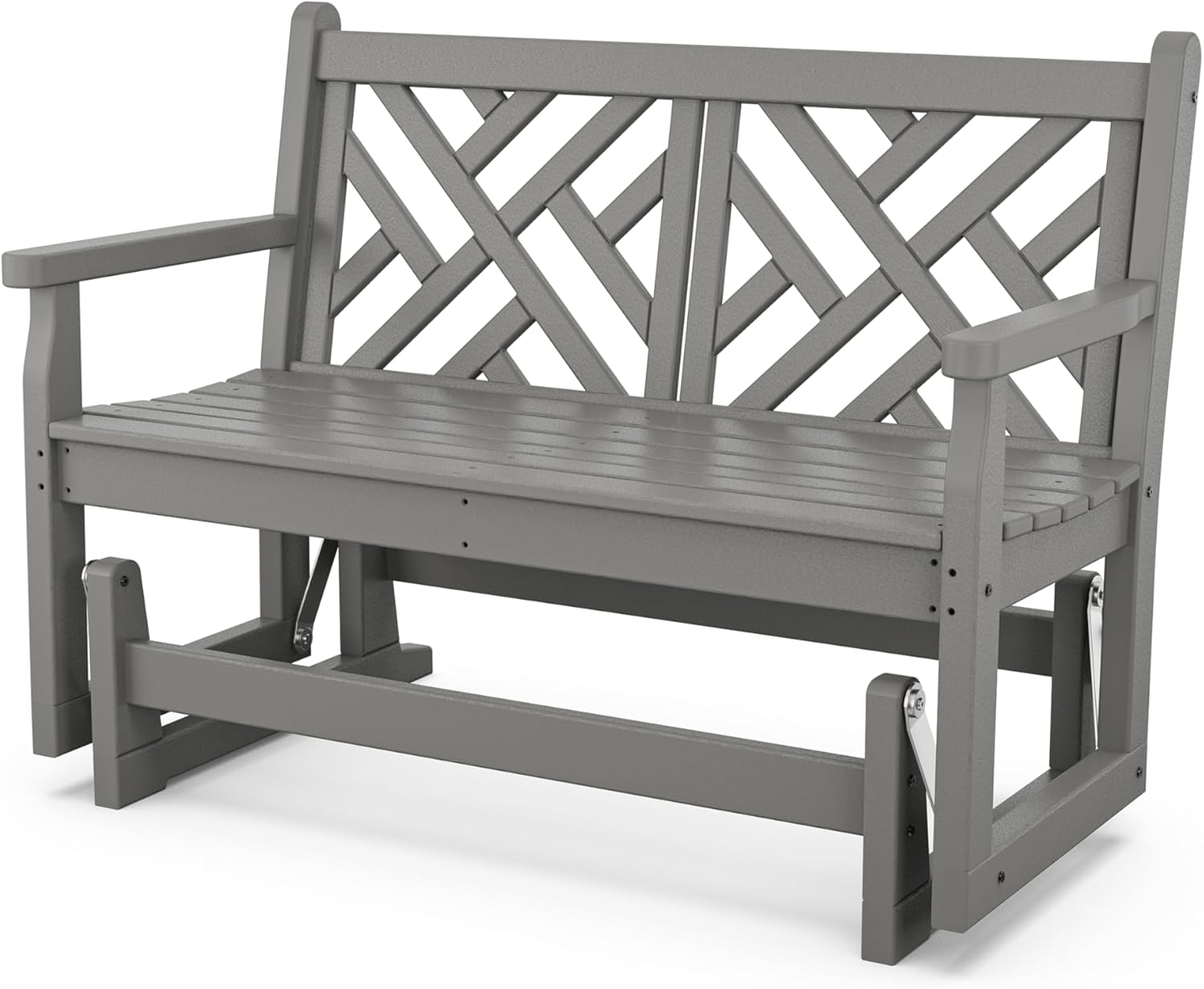POLYWOOD CDG48MA Chippendale Glider, Mahogany