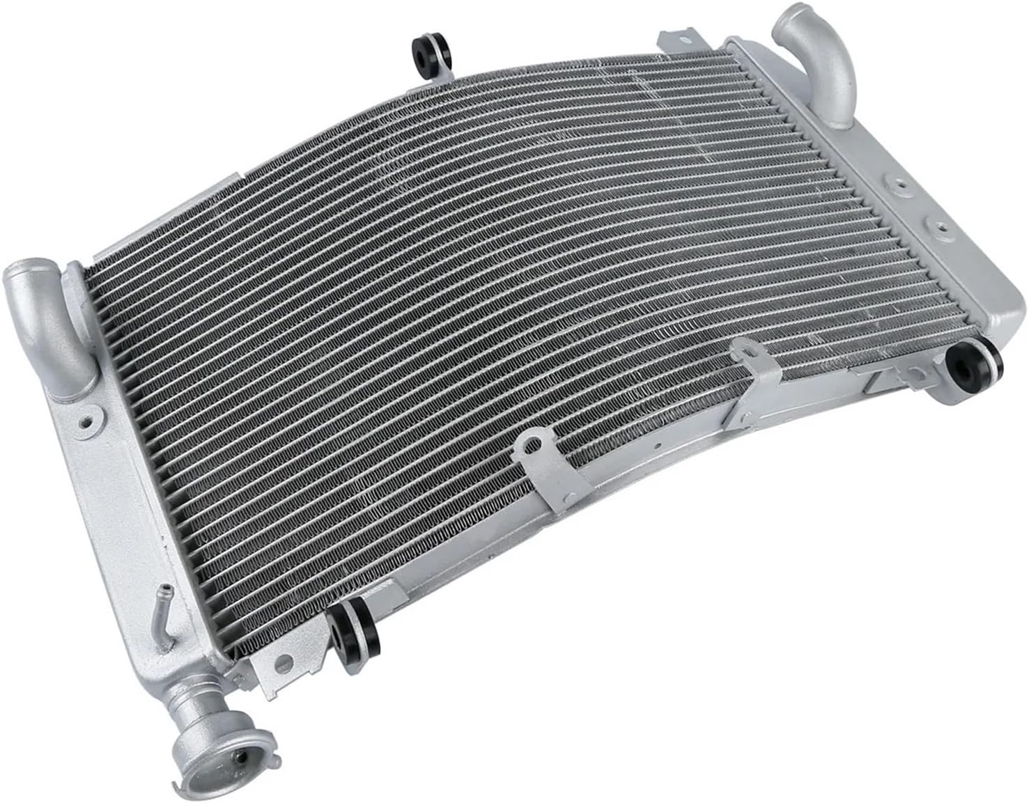 Silver Motorcycle Radiator Cooling Compatible with YAMA YZF R1S 2016-2018 R1M R1 2015-2024 Aluminum