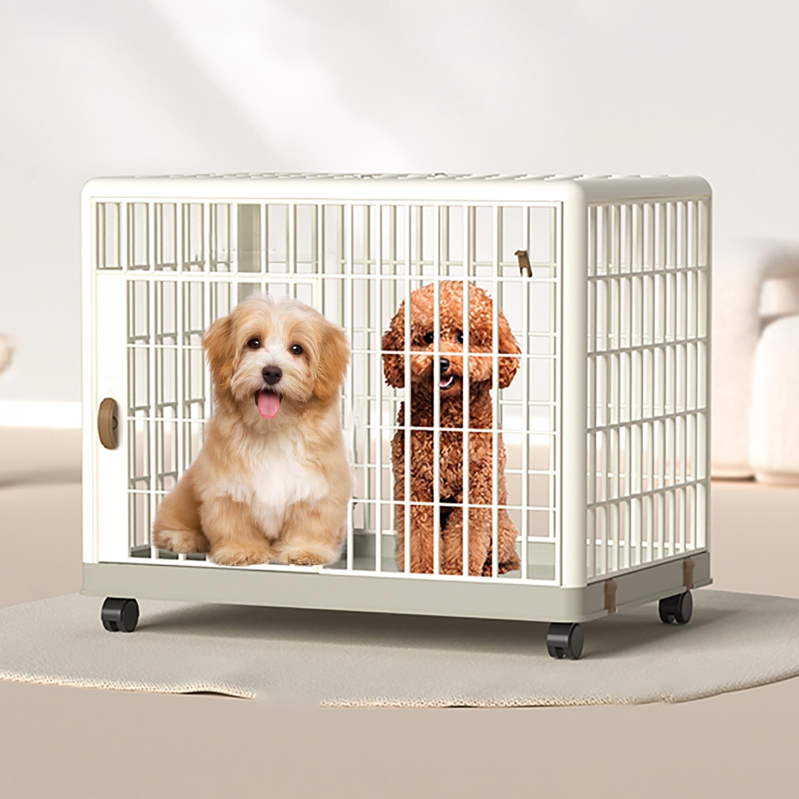 Amazon | 中小型犬用 家具調 ペットケージ 超小型犬～中型犬向け 