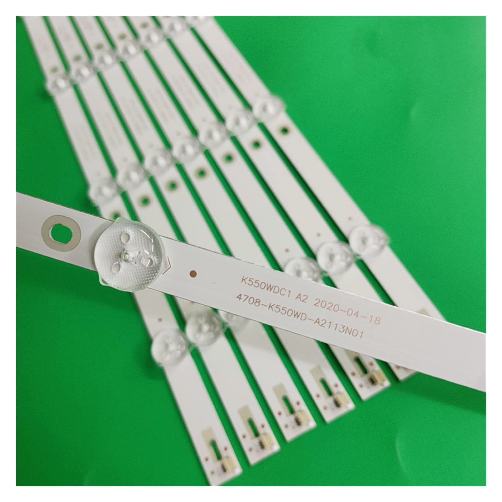 LED Hintergrundbeleuchtung Strip 5 Lampe for Philips 55 TV K550WDC1 A1 4708-K55WDC-A2113N01 55U5080 55PUF6092 471R1P79 4708-K55WDC-A1113N01(8PCS 5LED 6V)