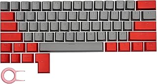 Tomuku Keycaps,61 PBT Keycaps Backlight for Cherry MX RGB Mechanical Keyboard 60% gaming keyboard,suit for GH60/Gk61/RK61 keyboard OME profile ANSI keycaps（KEYBOARD is Not for SALE）