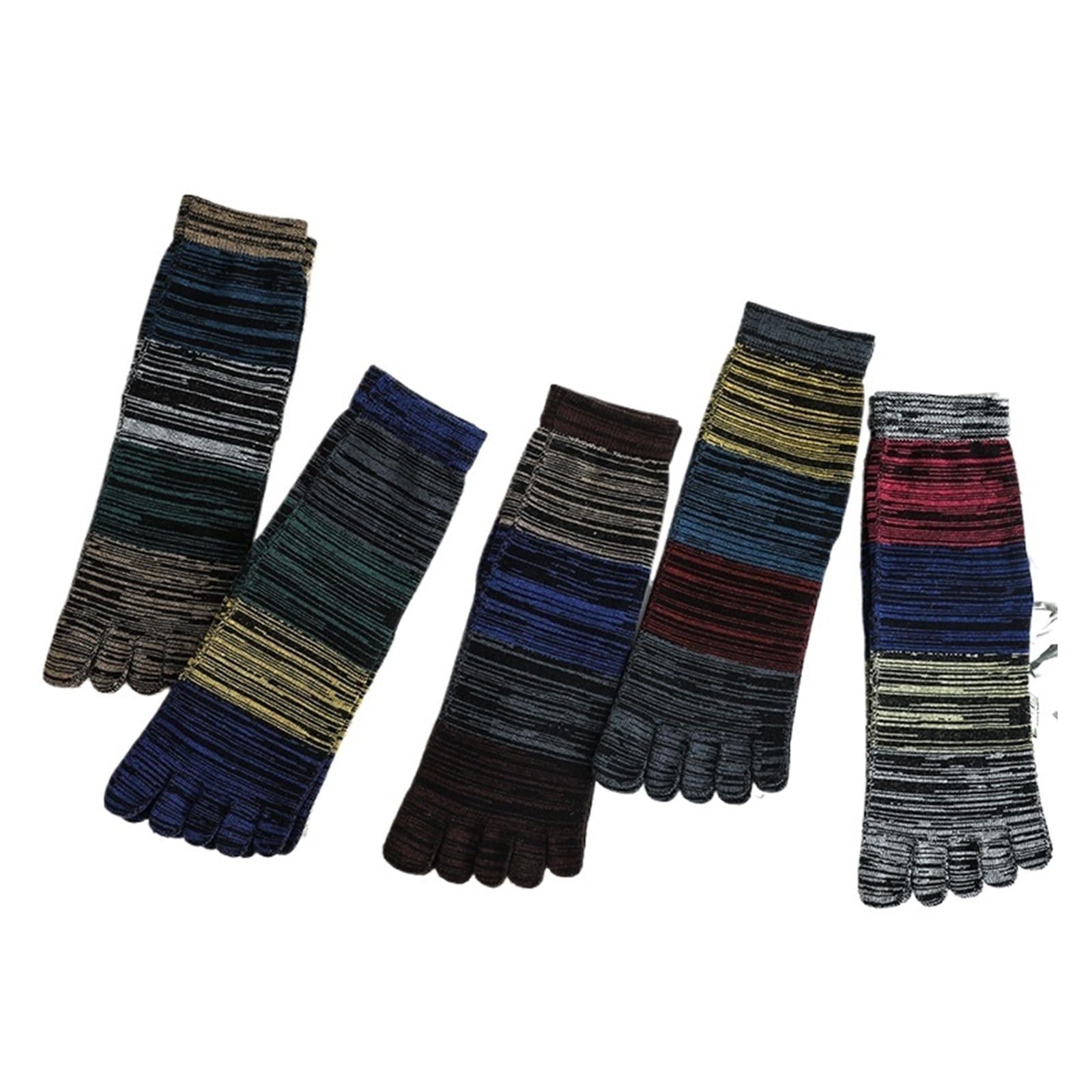 Calcetines Cinco Dedos Algodón Licra 5 Pares