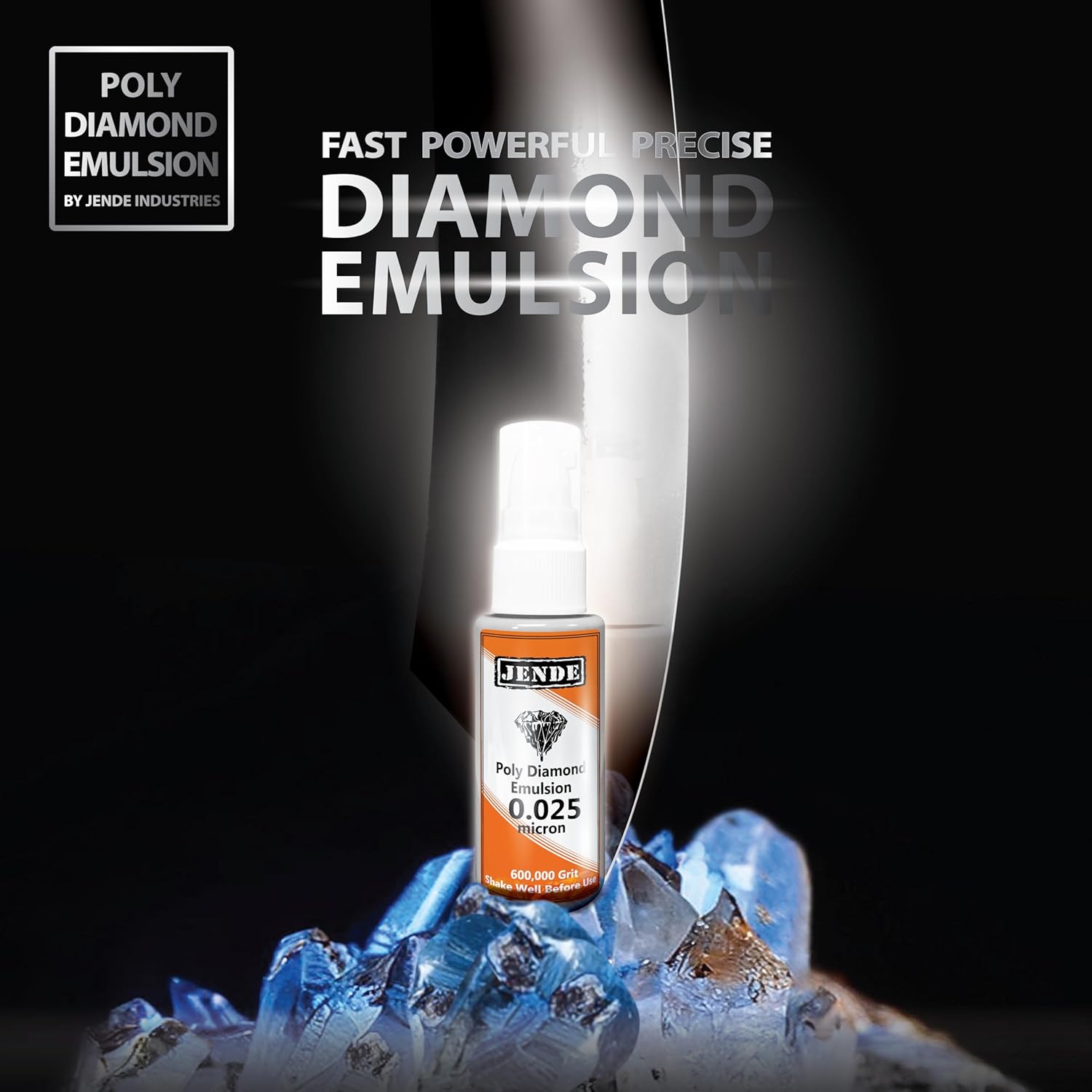 Jende 0.025 Micron Poly Diamond Abrasive Emulsion 50ml | Knife Stropping Emulsion