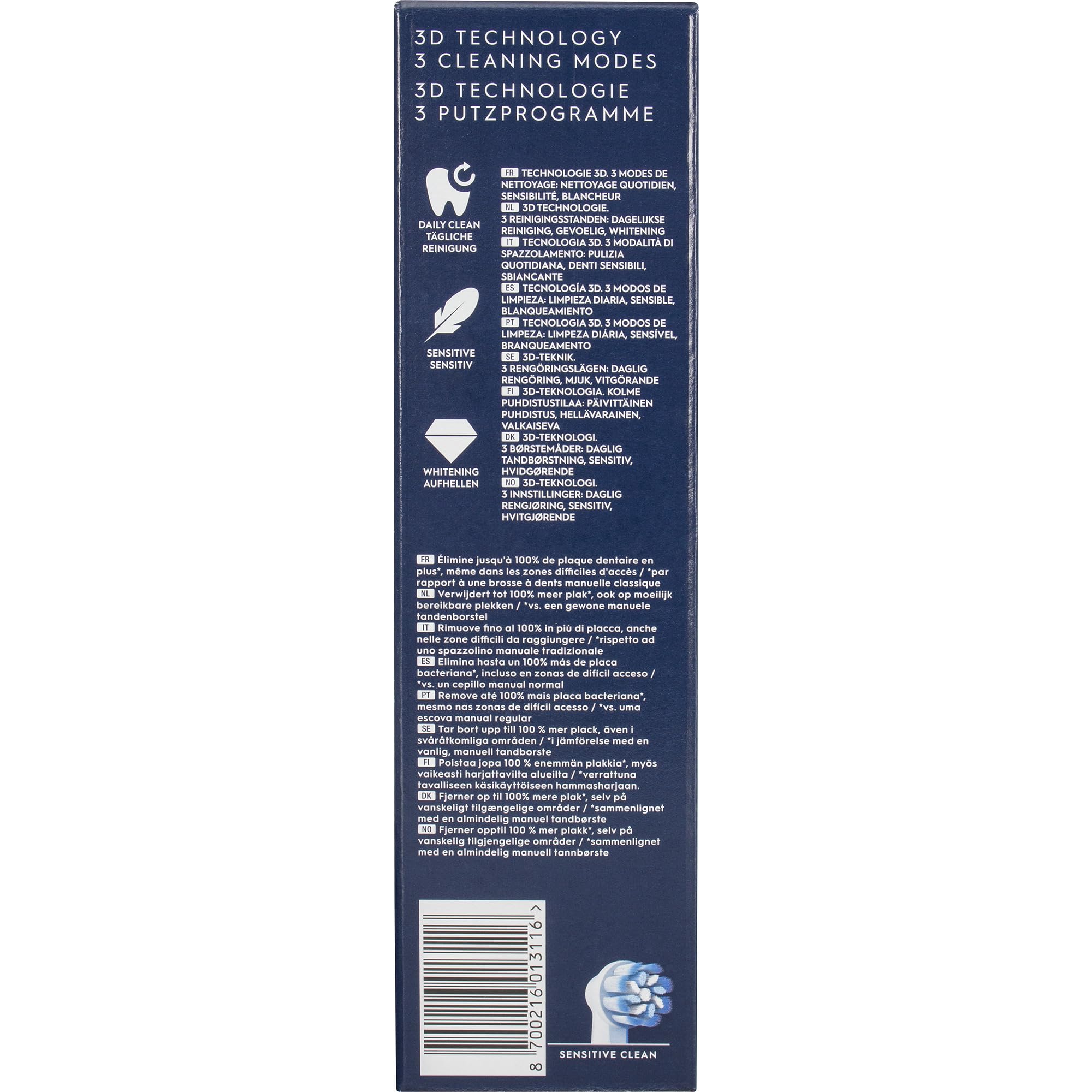 Oral-B Brosse à dents électrique rechargeable série 1 bleu avec 1 tête de rechange. 1 brosse à dents