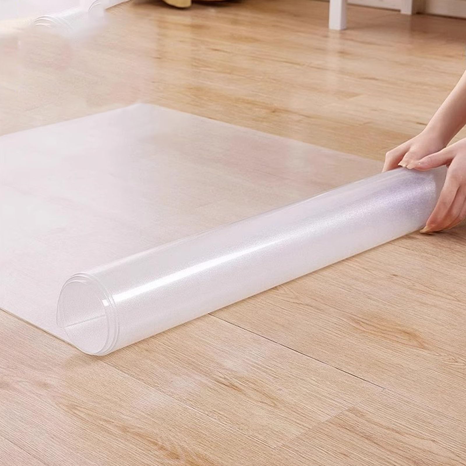 Thickness 0 06in Grime Proof Frosted Clear Hard Floor Chair Mat for Office Easy Cleaning Home Floor Mat