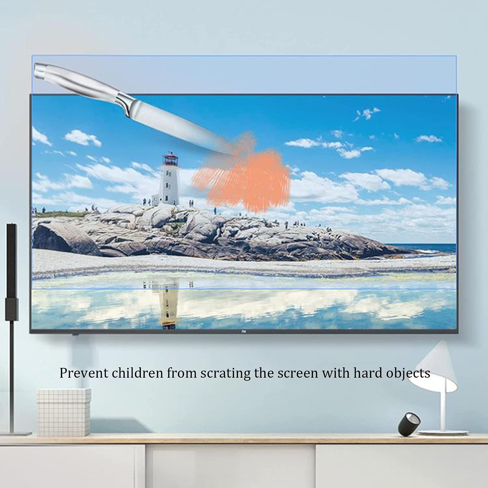 Mate Protector De Pantalla De TV, Anti Reflejante LCD Pantalla Protectora