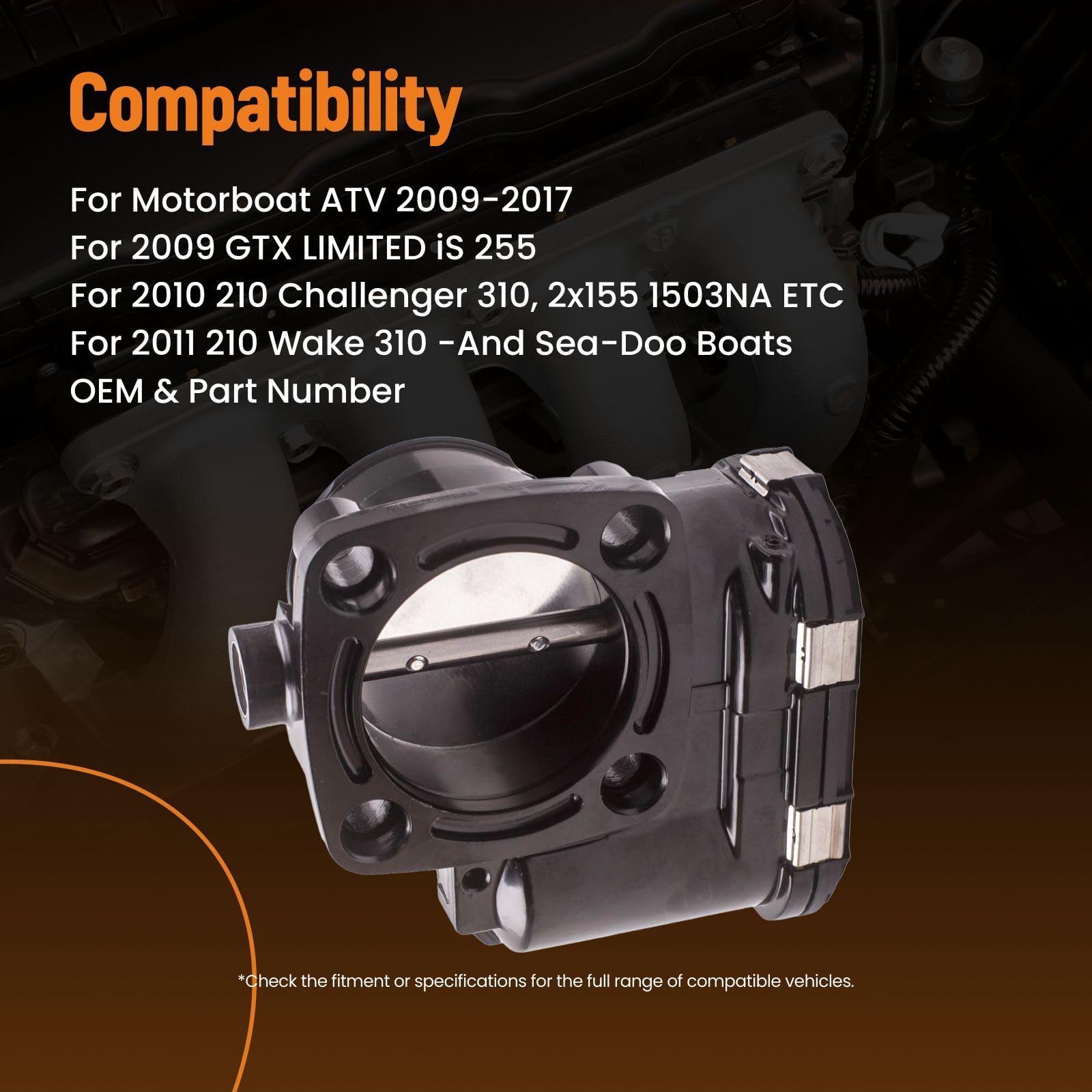 maXpeedingrods Obudowa przepustnicy do łodzi motorowej ATV GTX LIMITED SeaDoo