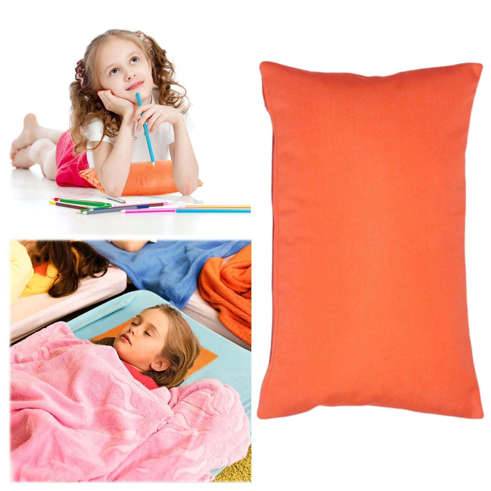 Tintoke Minicoussin 28 X 17 Cm,MiniCoussin De Voyage,MiniCoussins,Coussin D'oreiller Sieste,Lavable En Machine,Convient Aux Enfants De 3 à 6 Ans, Support De Cou Pour Adultes, Voyage (Rose