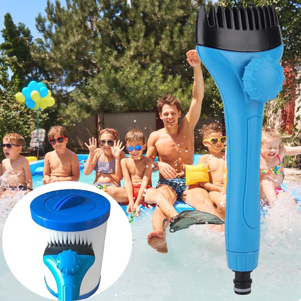 Brosse de Filtre piscine, Nettoyant pour Filtre de Piscine et Spa, Cartouche Filtrante Outil de Nettoyage
