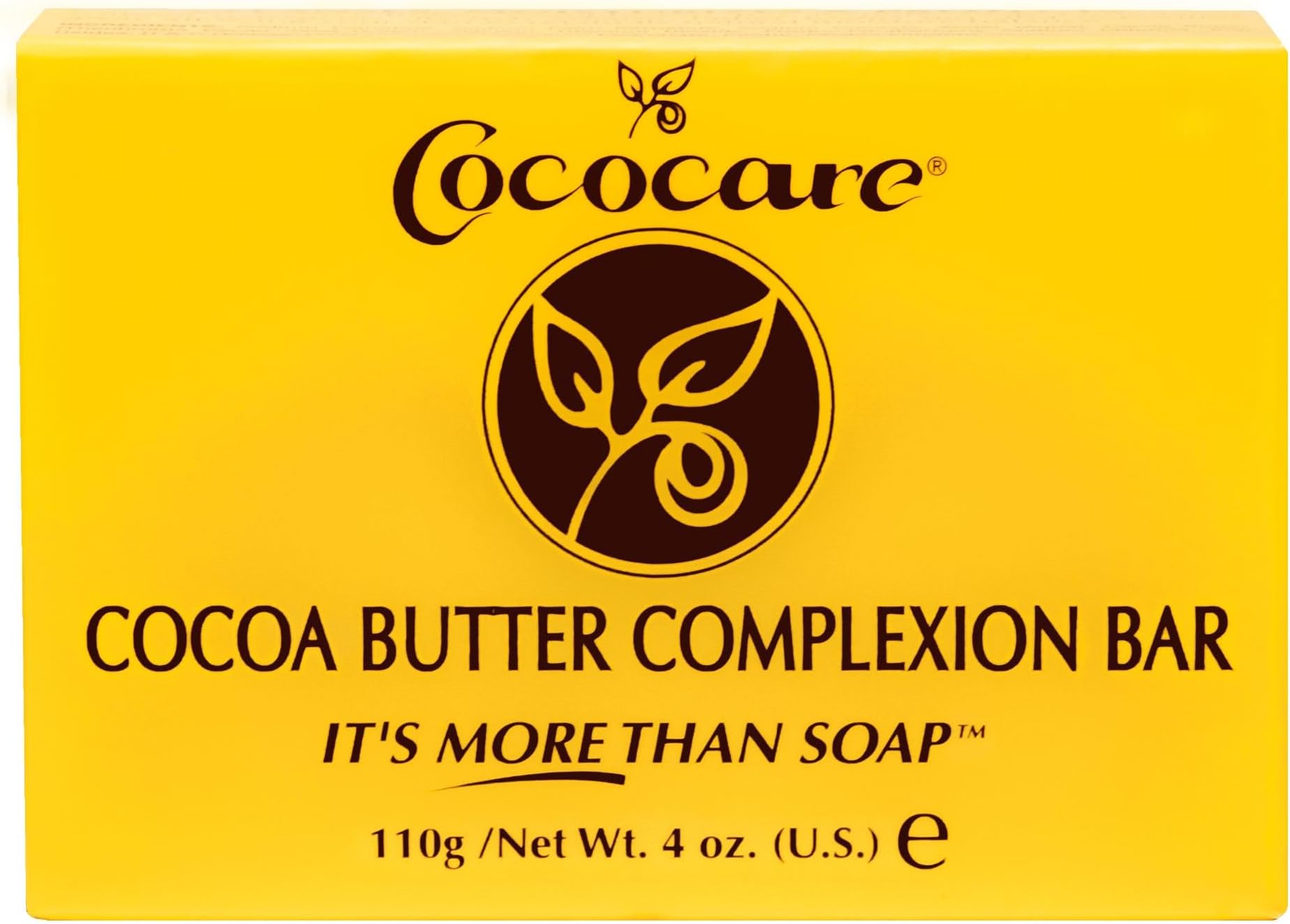 Cococare Cocoa Butter Complexion Bar Soap 4 Ounce - Gentle Cleansing & Hydrating Bar Soap
