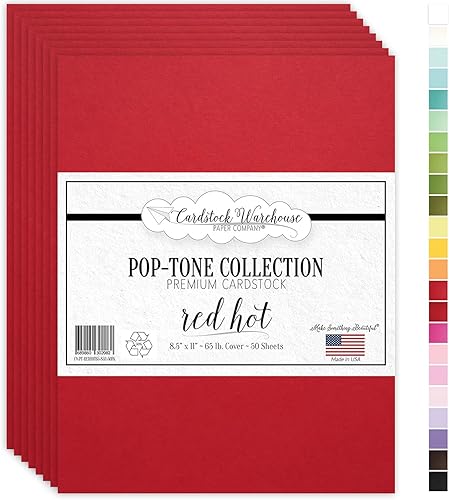 Miniatura 10 de Poptone papel cartulina - 8.5 X 11 Pulgadas 65 libras Cubierta - 50 hojas de Cardstock Warehouse