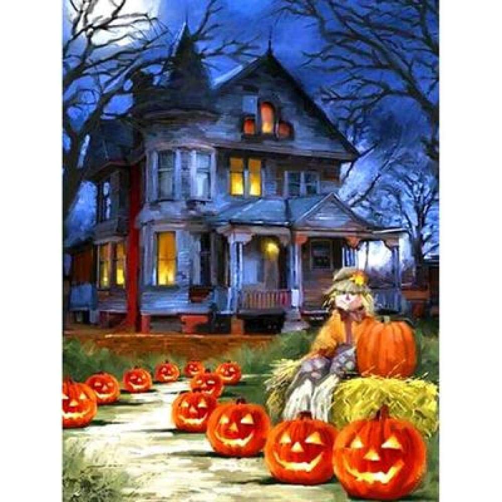 Peinture diamant Halloween grand format pour art thérapie 50x70