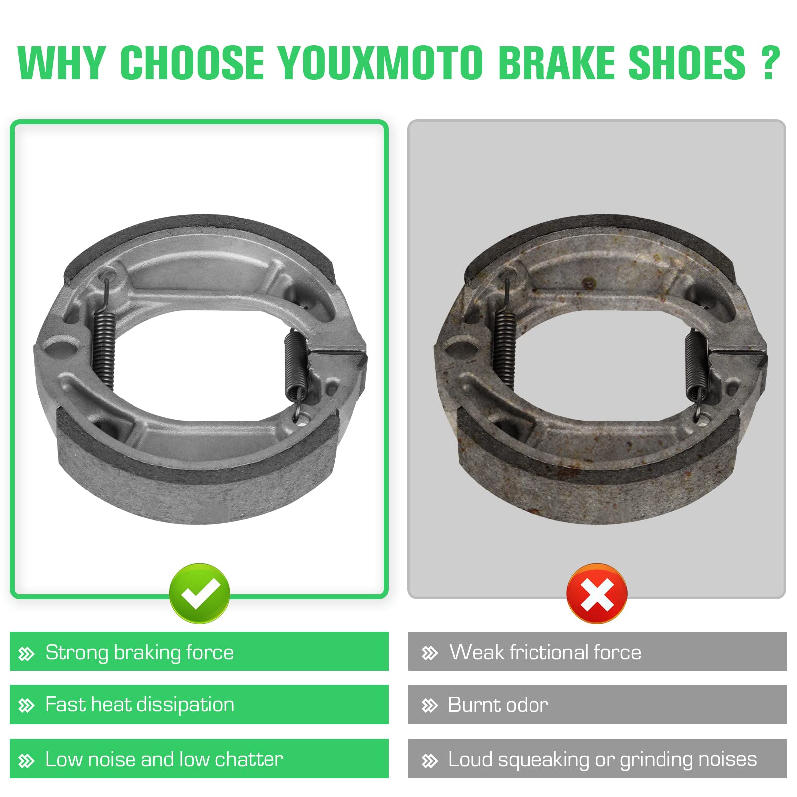 Polaris Sportsman Brake Pads Front & Rear Brake Pads Set For Polaris Sportsman 500 600 700 (2002-2010) - 3 Pairs Sintered Metal MC0019 Polaris 500 600 700 Brakes - Foto 7